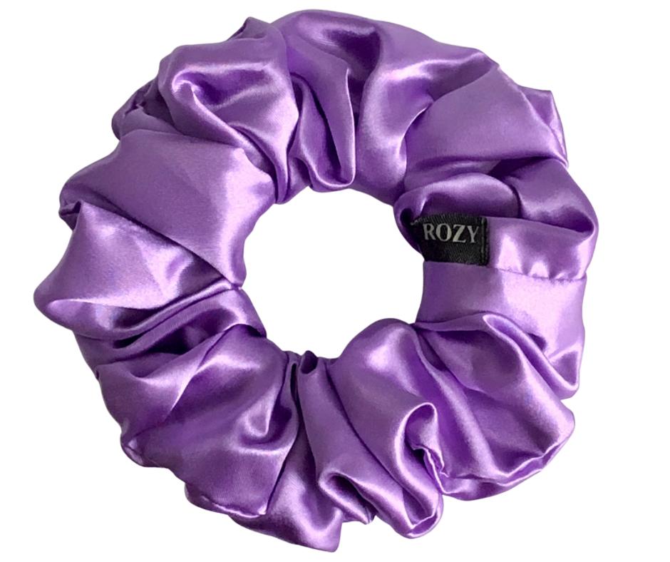 Chouchou satin pour cheveux - taille M Magnolia