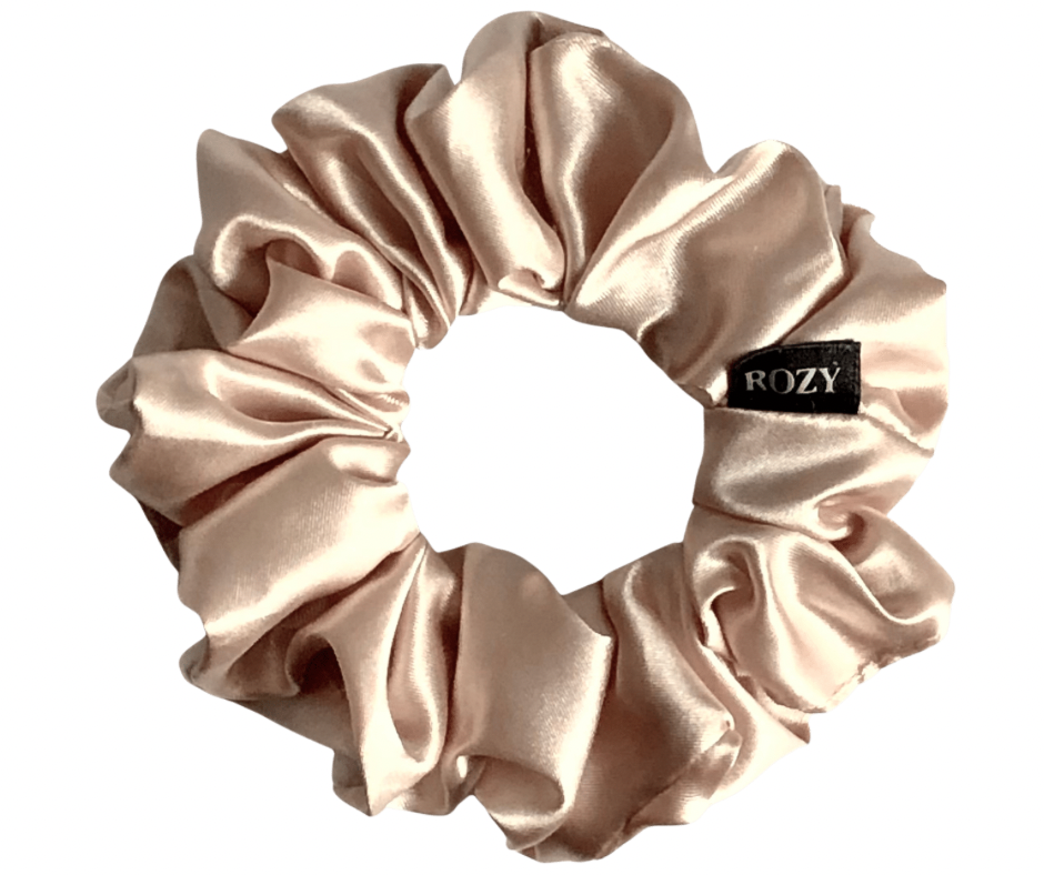 Chouchou satin pour cheveux - taille M Magnolia